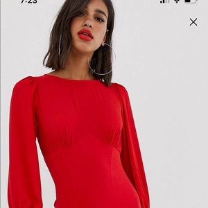 - ASOS Design MIDI CHiffon Sleeves Dress
